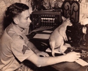Verlin C. Blackwell and pet wallaby (copyright 2016 T.B. Rhodes and A.B. Kautz)